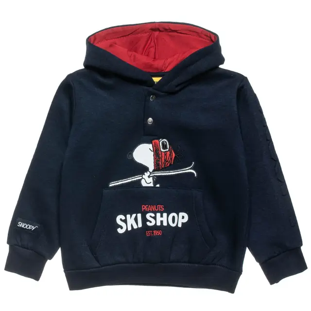 Μπλούζα φούτερ Snoopy με κέντημα