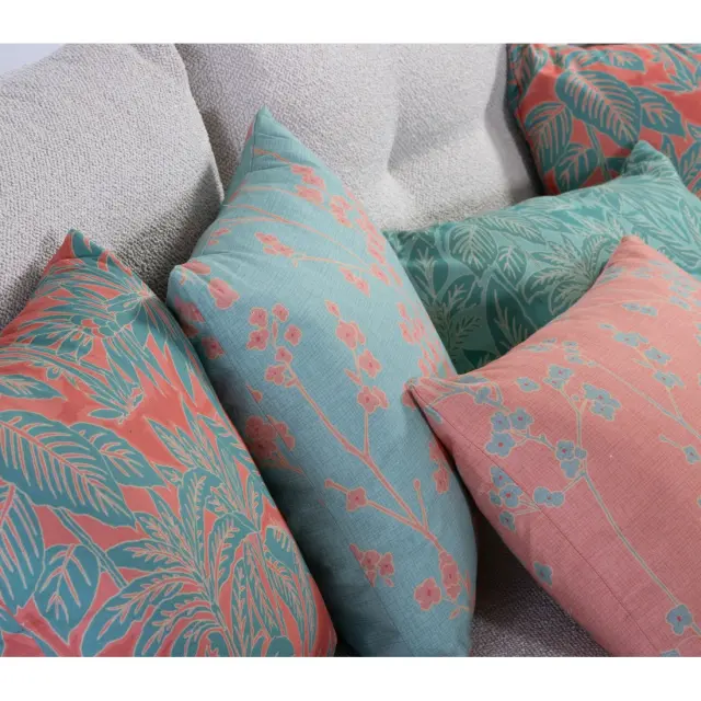 ΔΙΑΚΟΣΜΗΤΙΚΟ ΜΑΞΙΛΑΡΙ FLORIVA 45X45 NEF-NEF HOMEWARE, ΥΦΑΣΜΑ:100% BAMB-ΕΣΩΤ:100% ΠΟΛ - AQUA (039516) 3