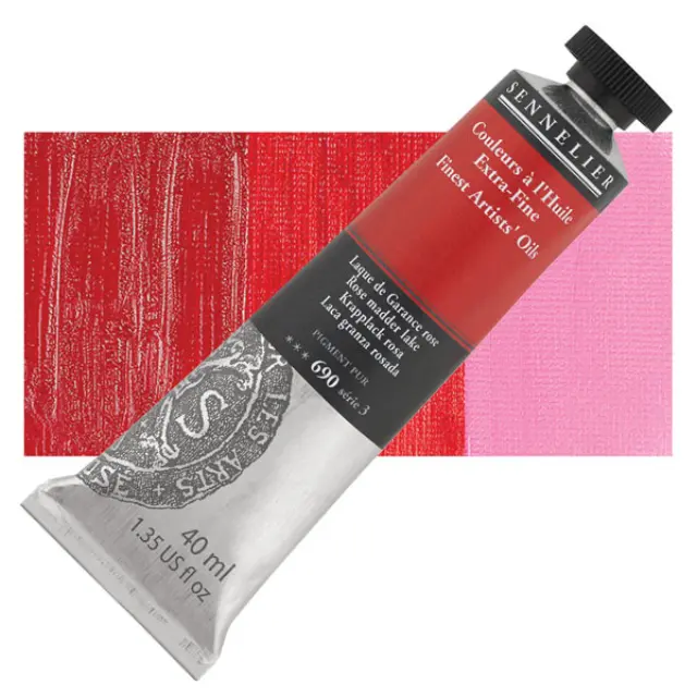 Sennelier Λάδι Finest Artists Oil 690 Rose Madder Lake - 40ml