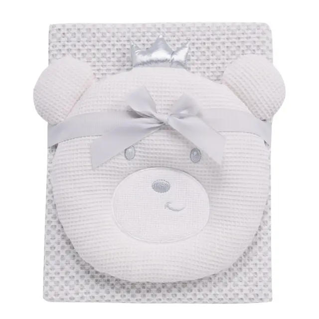 Κουβέρτα Αγκαλιάς 75x100 Με Παιχνίδι Das Home 4958 White-Grey 100% βαμβακερό