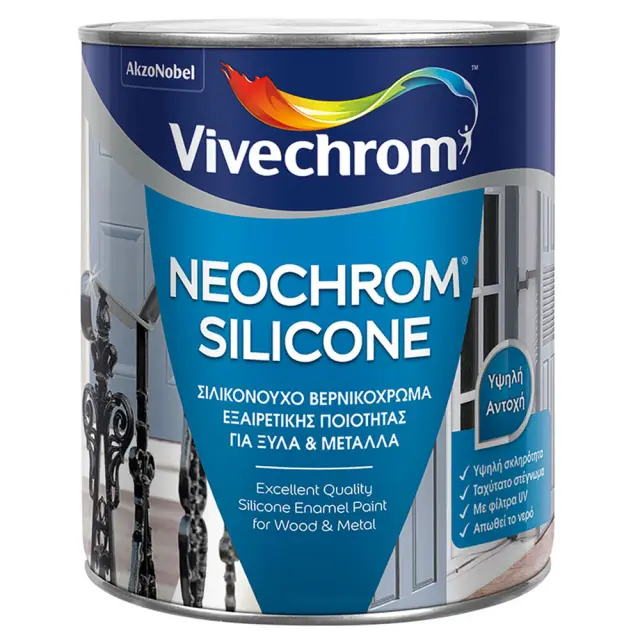 VIVECHROM NEOCHROM SILICONE 2,5LT - ΜΑΥΡΟ