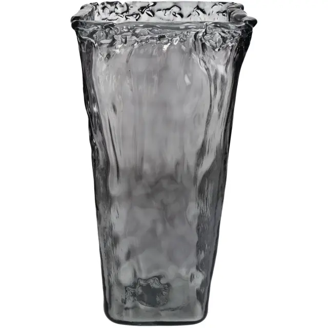 Βάζο Γκρι Ανακυκλωμένο Γυαλί 20x20x40cm