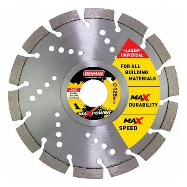 Benman 74488 - Διαμαντόδισκος Maxpower Universal Laser 180mm