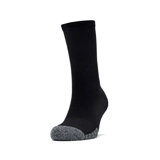 Under Armour Adult Heatgear Crew 3 Pair Socks Μαύρο 1346751-001 (Under Armour) - Medium