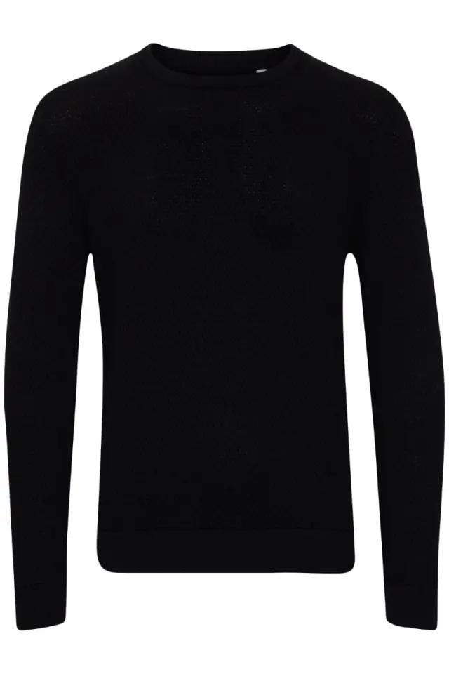 Casual Friday KARLO Ανδρικό Πλεκτό Slim-Fit Βαμβακερό – Anthracite Black - XXL
