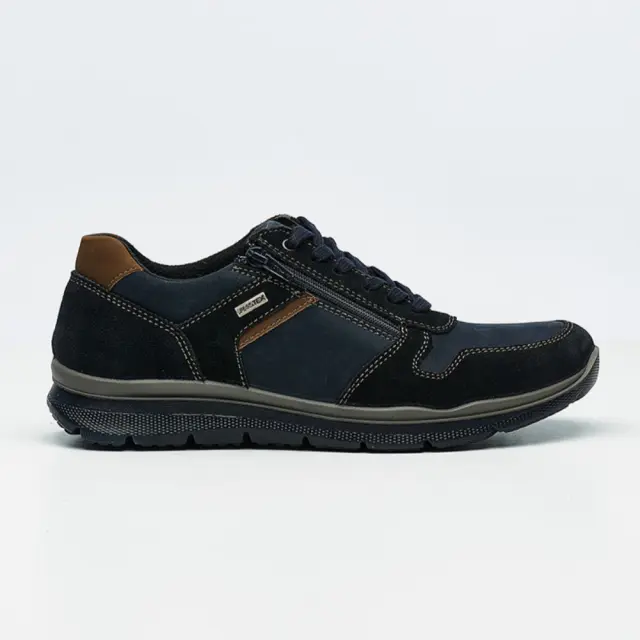 Imac Sneakers Ανδρικό δέρμα Nubuck Μπλέ IMA/253148 NOTTE