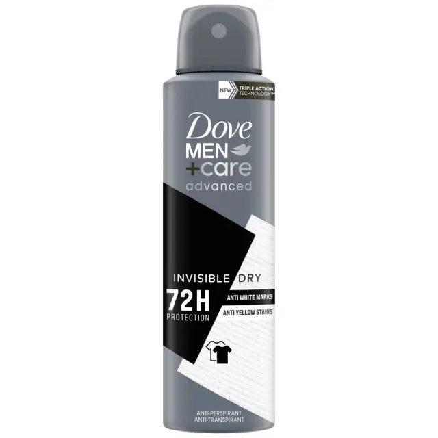DOVE Men +Care Advanced Invisible Dry Αποσμητικό 72h 150ml