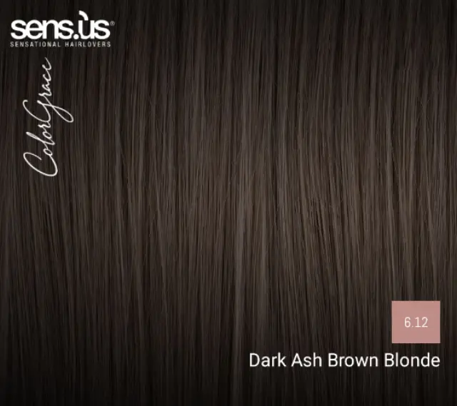 Sensus Color Grace M3K 6.12 Dark Ash Brown Blonde 100ml - (μόνιμη βαφή καστανό ξανθό σαντρέ σκούρο) 2