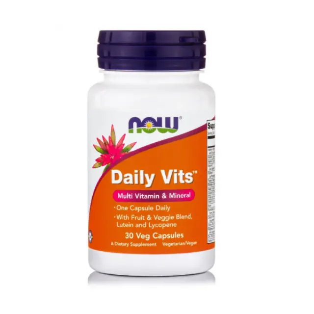 Now | Daily Vitamins Multi | Συμπλήρωμα Διατροφής Πολυβιταμινών | Vegeterian 30 Caps.