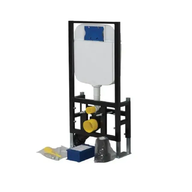 Creavit GR5004 Εντοιχιζόμενο Πλαστικό Καζανάκι Ορθογώνιο Χαμηλής Πίεσης Αυτοφερόμενο