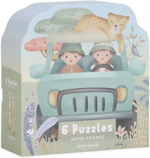 Little Dutch Παζλ 6 σε 1 Safari Friends FSC / LD7450 (Little Dutch)
