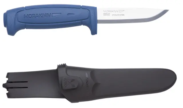 Knife Morakniv Basic 546 stainless steel 91mm blue plastic handle