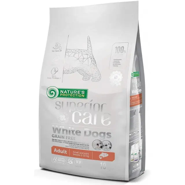 Nature s Protection Superior Care Grain Free White Dog Small & Mini Adult Ξηρά Τροφή Σκύλου με Σολομό 1.5kg