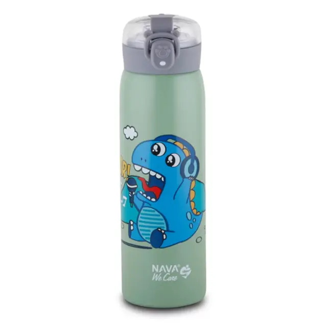 Nava Μπουκάλι Θερμός Ανοξείδωτο Πράσινο 500ml