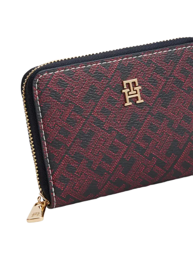 Tommy Hilfiger Γυναικείο Πορτοφόλι Th Icon Comp Za Μπορντό 3