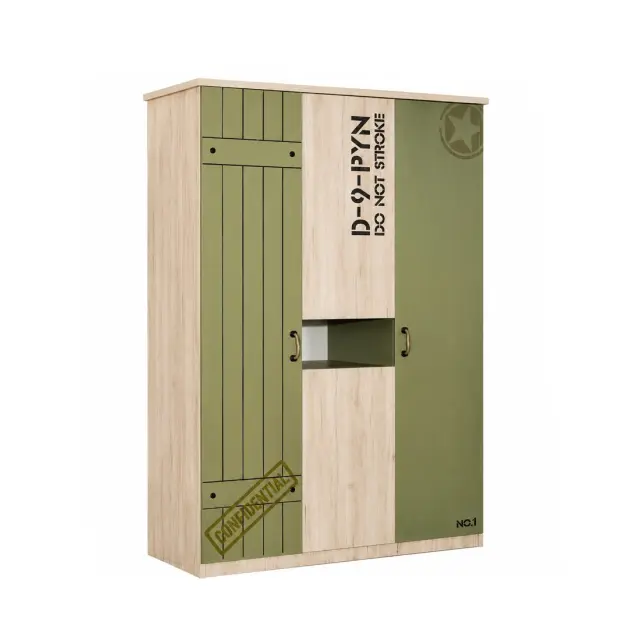Montessori Ντουλάπα Τρίφυλλη Bebe Stars Soldier 480-26