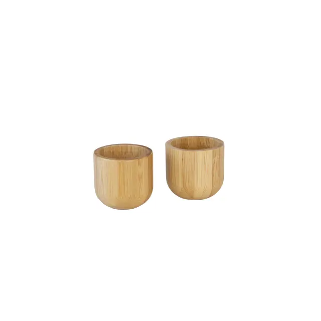 Pebbly Θήκη αυγών από Bamboo 5 x 4,5cm - σετ 2τμχ