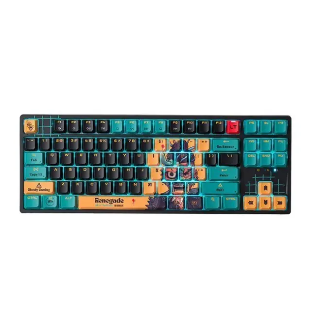 A4Tech Gaming Keyboard Bloody AT87 RENEGADE Alpha Optical Switch (A4TKLA47623)