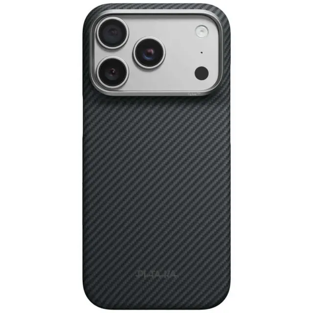 Pitaka Edge Case, Black/Grey Twill - iPhone 18 Pro