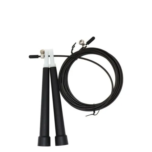 MP Sports Σχοινάκι Jump Rope Crossfit Με Πλαστικές Λαβές Μαύρο
