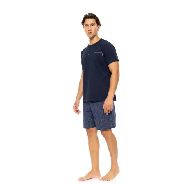 Ανδρική Πυτζάμα 3 τεμαχίων S-M570 Deep Blue Yacht Blue Ulisse - XXL 2