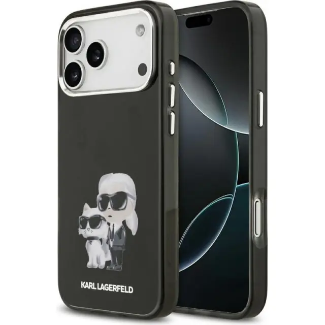 Karl Lagerfeld® Iml Aquarelle Karl Choupette Θήκη για iPhone 17 Pro Max/18 Pro Max-Black 3