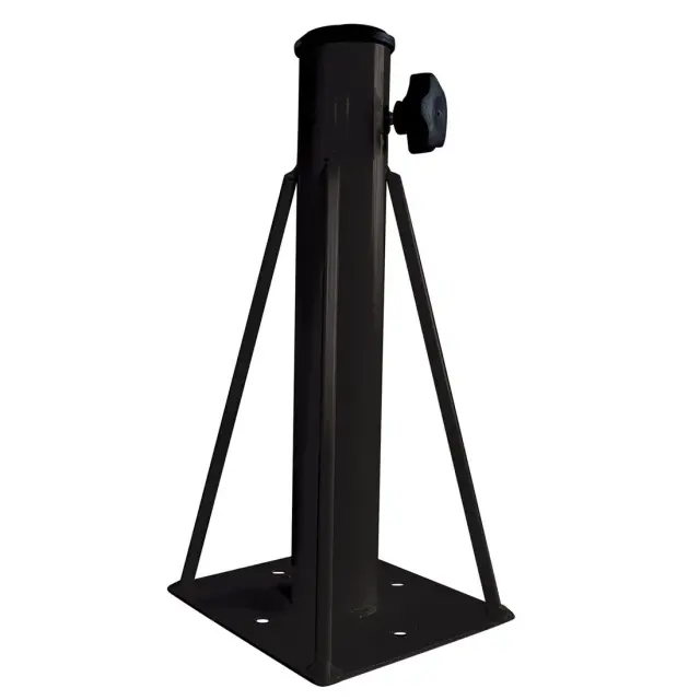 Βάση Ομπρέλας Εδάφους Μαύρο Μέταλλο 16.5x16.5x36cm