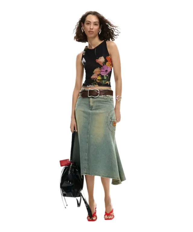 Desigual - Γυναικείο T-shirt Bruselas 26SWTK14-2000 Μαύρο - XS 3