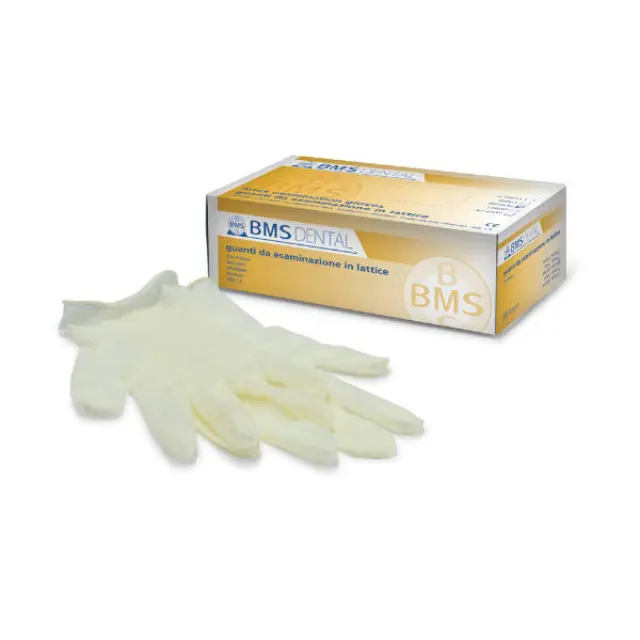 BMS Dental Γάντια με Πούδρα σε Λευκό Χρώμα 100τεμ - X-Small 2