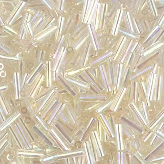 Χάντρα Miyuki Glass Bugles - 2442 - Cream Ivory Gold Luster 6mm - 10gr