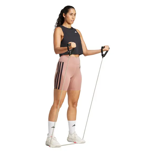 adidas Performance Women's Optime Essentials 3Stripes Bike Shorts Κεραμιδί JN5697 (adidas Performance) - Medium 3
