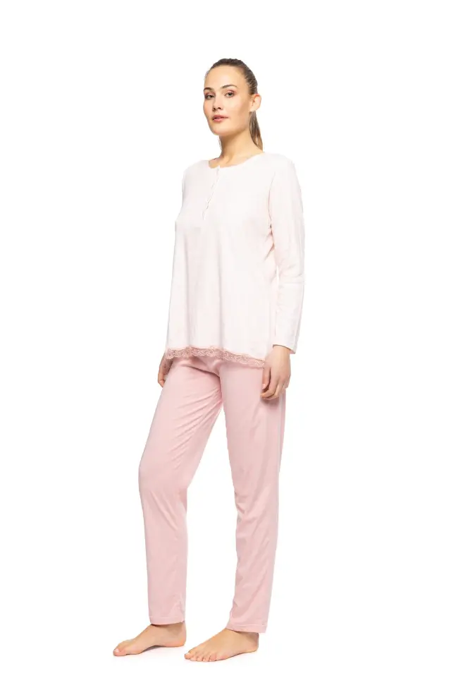 W1060 - Pink Glow - PYJAMA MELANGE SOLID 2