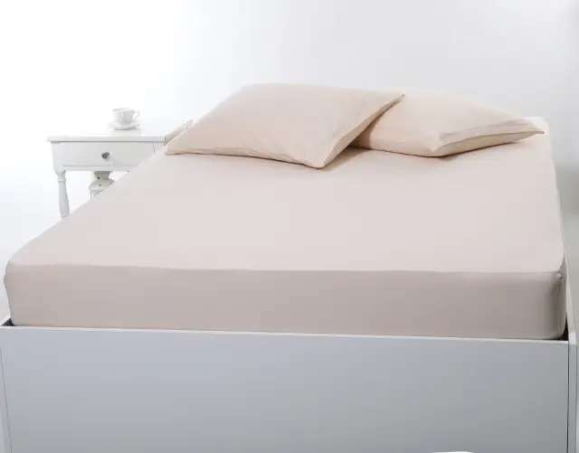 Σεντόνι με λάστιχο jersey (180cm x 200cm + 35cm) light beige - -
