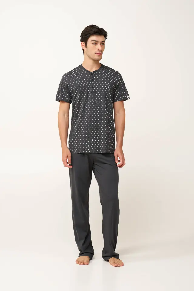 Ανδρικό Βαμβακερό Σετ 3 Τεμαχίων Vamp 24682 DARK GRAY