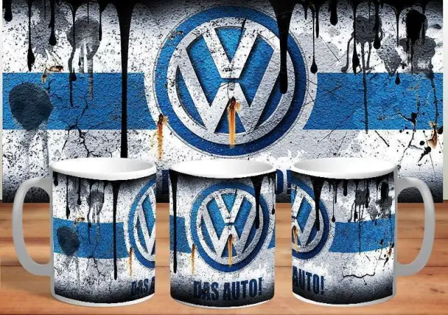 κούπα vw κεραμική 330ml λευκη με συσκευασία δώρου " με δυνατότητα προσθήκης ονόματος η ευχές (fx)