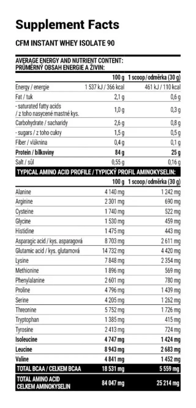 Extrifit CFM Instant Whey Isolate 90 2