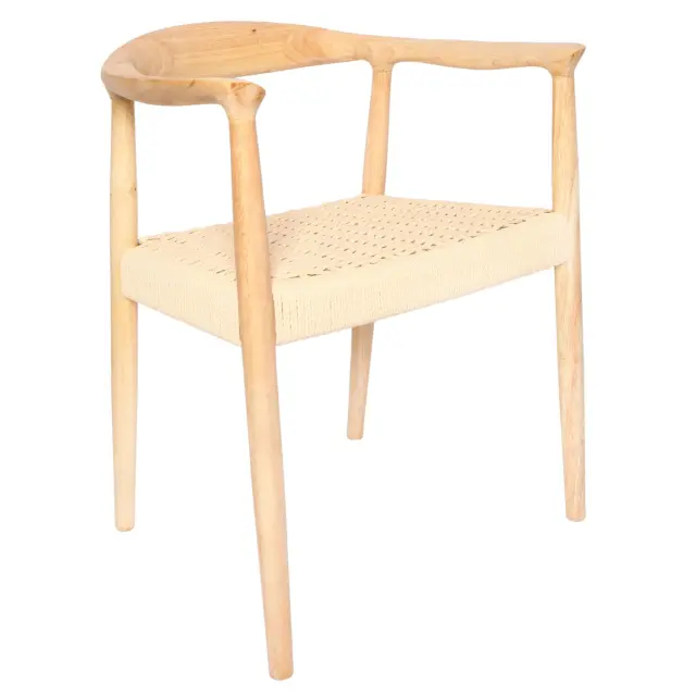 Πολυθρόνα Natu Unihome Φυσικό Ξύλου 57x56x82εκ 2