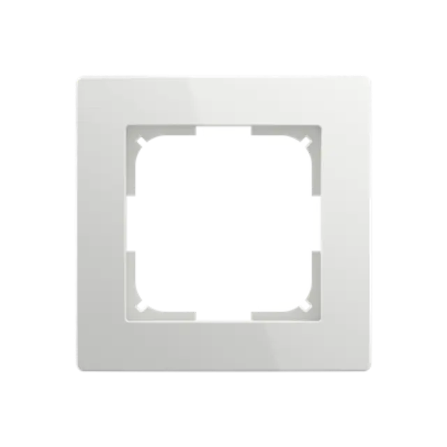 Πλαίσιο 1 θέσης Λευκό Glossy BASIC55