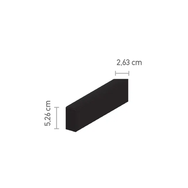 InLight Μαγνητική ράγα μαύρη 2 μέτρων (TR006) 2