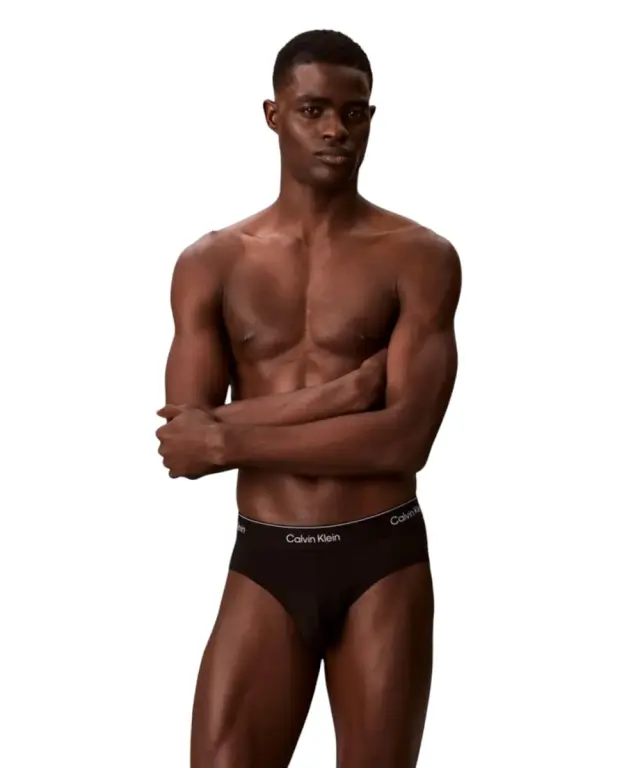 Calvin Klein - Ανδρικά Σλιπ Hip Brief 3Pack LV00NB4388-40I Μαύρο 2