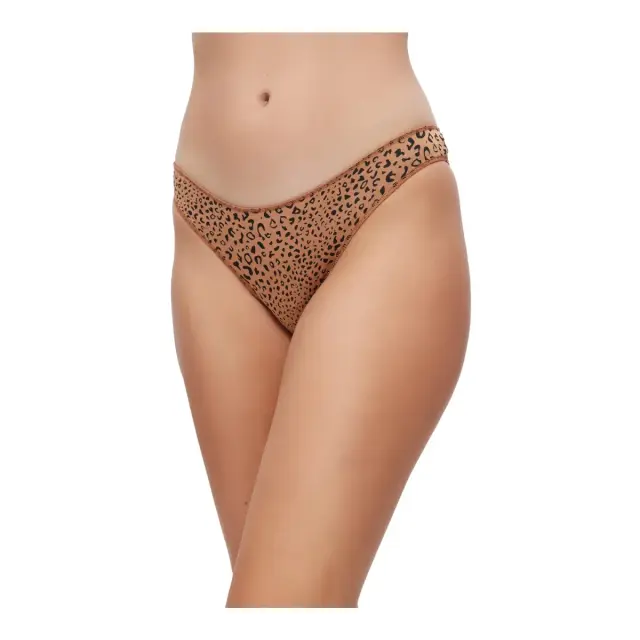 Minerva Γυναικείο Slip Rio Modal Fimelle - Διπλό Πακέτο, Χρώμα Animal-Caramel - S 2