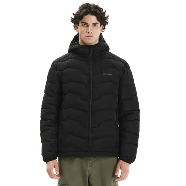 Emerson Hooded Puffer Jacket (252.EM10.56-Black) - Μαύρο - 3XL