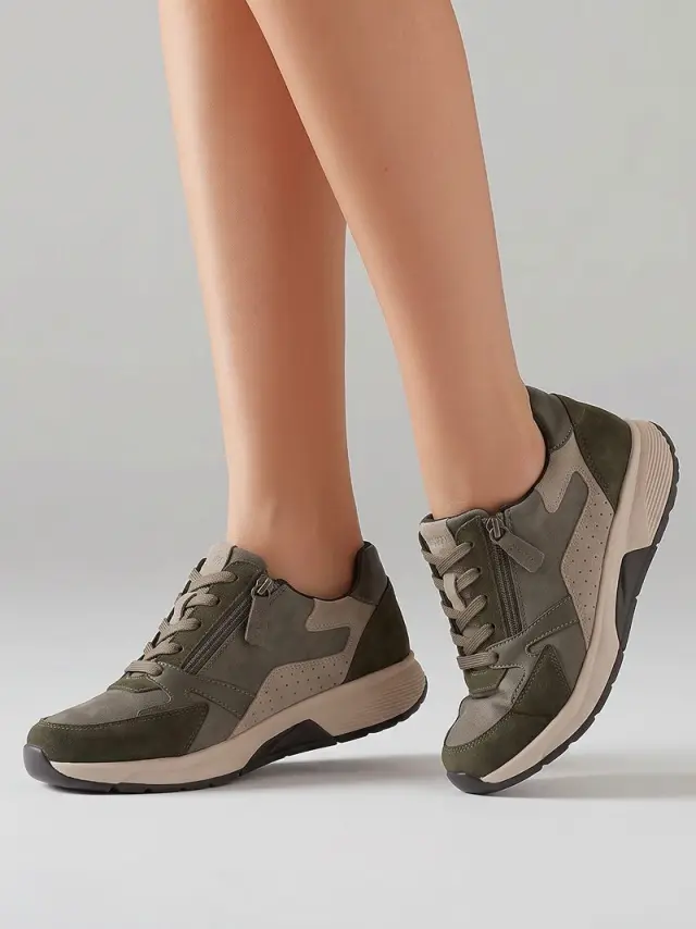 Gabor Sneakers Γυναικείο δέρμα Nubuck Μπεζ GAB/76878 004-MOHAIR 2