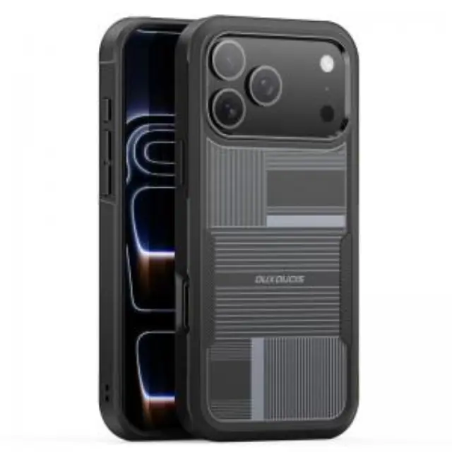 Θήκη TPU & PC Dux Ducis Apple iPhone 18 Pro/ 17 Pro Umbra Pattern Shld Μαύρο N69682 3