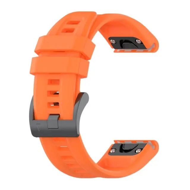 Λουράκι Σιλικόνης Silicone Strap Για Garmin Fenix 5/6/6 Pro/7/8/9 (47mm) - Πορτοκαλί (Series 7 Look) OEM