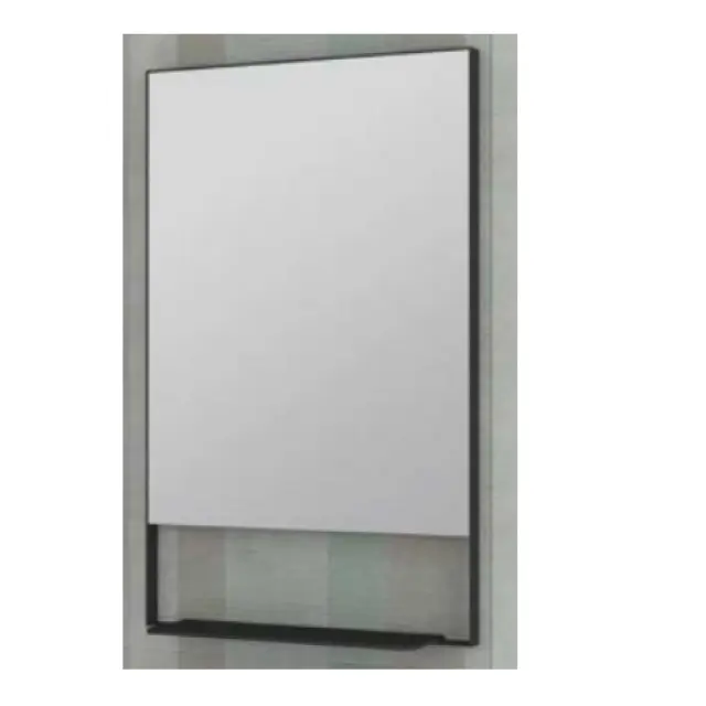 Ritmo Ορθογώνιος Καθρέπτης Μπάνιου 70x80cm Μαύρος
