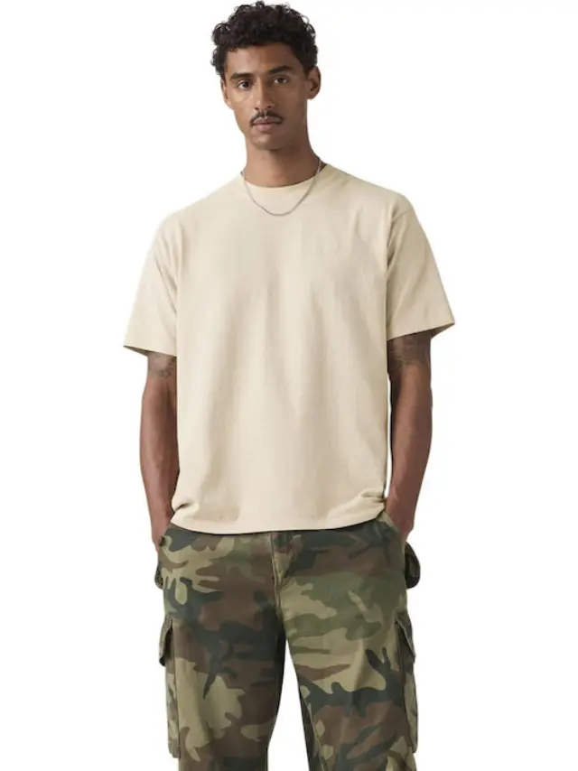 Red Tab Vintage Tee Neutrals GARMENT DYE PUMICE STONE