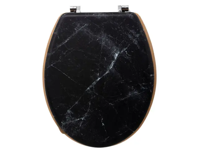 Καπάκι Λεκάνης 5Five με διαστάσεις 36x42,5x5,3cm - Μαύρο 174791B 3