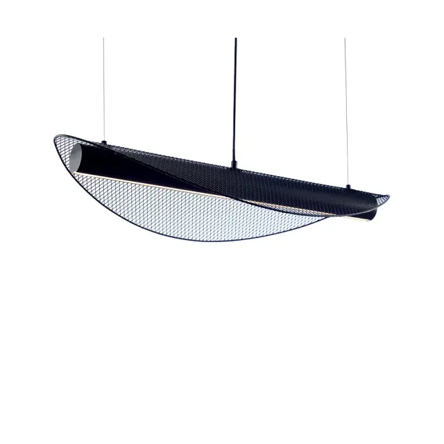 AcaLight Offer NETTO ΦΩΤΙΣΤΙΚΟ ΚΡΕΜΑΣΤΟ ΜΑΥΡΟ ΜΕΤΑΛΛΙΚΟ LED 18W 3000K 1960Lm IP20 850Χ1100mm