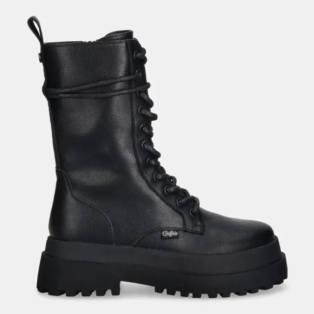 Αρβυλάκια με Chunky Πλατφόρμα Buffalo Pluto Lace Up MID 1622614 Μαύρο - 37